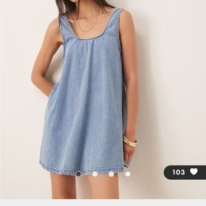 ASOS Denim Dress in light wash blue
